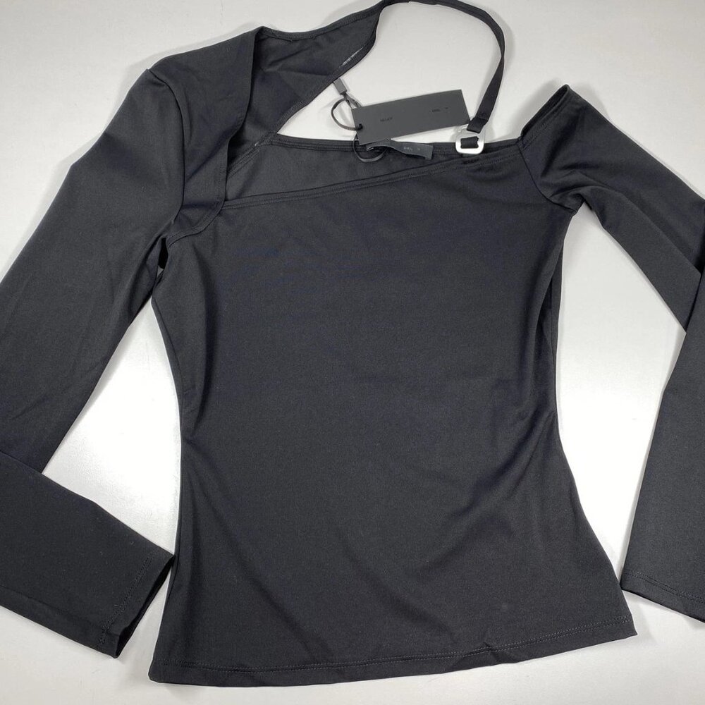 Heliot Emil Women’s Invariable Strappy Long-Sleeve Top – Black – Size M - Picture 5 of 9
